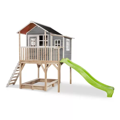 Casuta de gradina din lemn pentru copii Loft 750 - gri