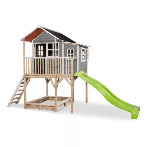 Casuta de gradina din lemn pentru copii Loft 750 - gri