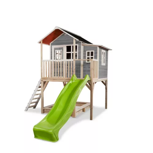 Casuta de gradina din lemn pentru copii Loft 750 - gri