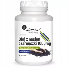   Ulei din Semințe de Chimen Negru Etiopian 1000 mg - Aliness, 60 Capsule