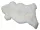 Blană naturală mare de oaie SK001c, lungime 130–150 cm