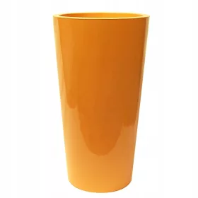    Ghiveci Euro3plast 33 cm x 33 x 61 cm diametru 33 cm plastic nuante de portocaliu, nuante de galben si auriu