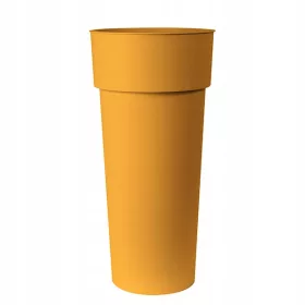    Ghiveci Euro3plast 38 cm x 38 x 80 cm diametru 38 cm plastic nuante de galben si auriu