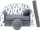  Canapea Welox SWM 98 x 170 cm catifea alba