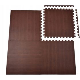  Puzzle spuma 62 x 62 x 1 cm, 4 buc maro