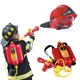 Set Extinctor Apa Rucsac Klein Fire Casca