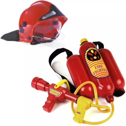 Set Extinctor Apa Rucsac Klein Fire Casca