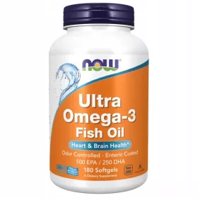   Now Foods Ultra Omega-3 500 EPA / 250 DHA - Supliment Alimentar 180 capsule