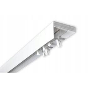    Tijă de perdea cu capac, șină de tavan PVC 360 cu 2 șine