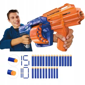    NERF N-Strike Elite E0011 Gun + Waffle Gun Darts pentru Nerf pentru Nerf N-strike Elite Darts pentru Nerf 10