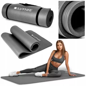  Covoraș de exerciții din safir 173 cm x 61 cm gri