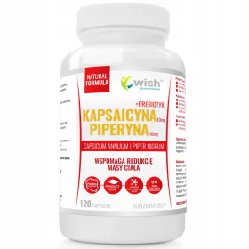   Supliment Alimentar Vegewish cu Extract de Capsaicină și Piperină, 120 Capsule
