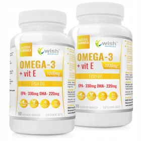   OMEGA-3 1000mg EPA330 DHA220 + Vitamina E - Supliment pentru sănătatea inimii și a creierului