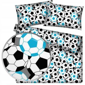    Set lenjerie de pat Design premium 160 x 200 cm nuante de albastru