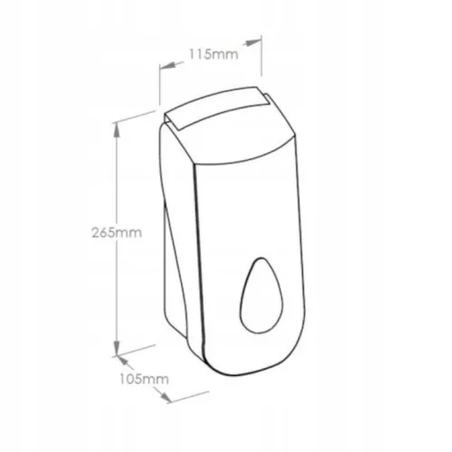 Merida TOP DTN201 dozator de sapun cu spuma de perete 700 ml