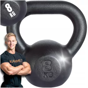  Kettlebelle Kawmet 8 kg negru
