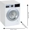 Mașină de spălat rufe Bosch cu efecte sonore + uscător Vileda