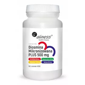   Diosmină micronizată PLUS 500 mg - 100 tablete cu hesperidină şi vitamina C