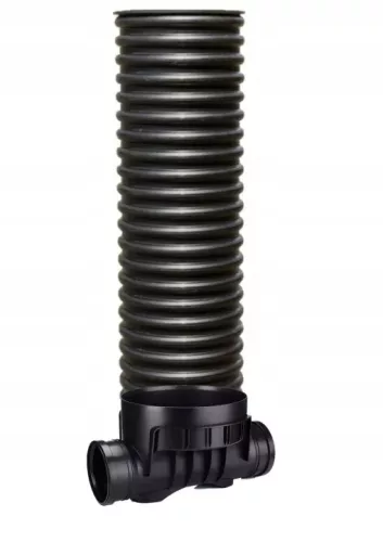 Cămin de canalizare debit 315/160 mm cu conductă de contor Pipelife și capac din PP