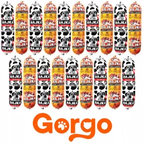    19x1kg Hrana pentru caini BAJKA 80% amestec de carne + GRATUIT
