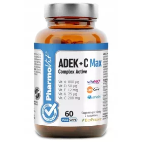   PharmoVit ADEK+C Max Complex Active - Supliment Alimentar cu Vitamine, 60 Capsule