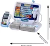 Set Toy Shopping: Casa de marcat cu terminal si scanner + cos cu accesorii si cos de cumparaturi pentru copii AGD 3+