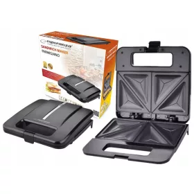    Esperanza Toaster Pâine de pâine Toast Sandwich Maker D10 negru 1000 W