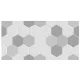  Autocolant de perete KBK TRADING 50x100 cm gri