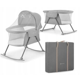    Leagan traditional Kinderkraft 61 x 88 cm, nuante de gri si argintiu