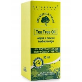   Soluție de Baie Antiseptică cu Tea Tree Oil 15% 50 ml – Eficace împotriva Scabiei