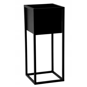   Stație pentru flori elegantă din metal negru - Ideală pentru orice spațiu
