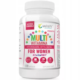   MultiVitamină pentru Femei cu Vitamine Esențiale și FOS Actilight® - 120 Capsule