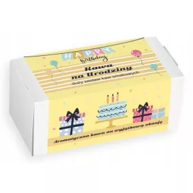    Cutie practică cadou de aniversare cu 20 de cafele aromate, un cadou unic