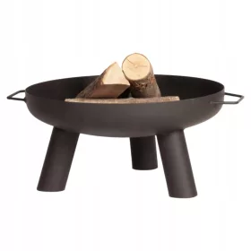    ȘEMIN SOLID DE Grădină PENTRU GRIL FOCUL DE TABĂRĂ CAZ COȘ 65 CM