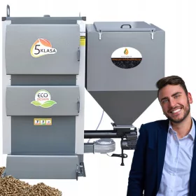    Cuptor din oțel Pleszewskie Kotły pentru cărbune eco-mazăre, 100 kW