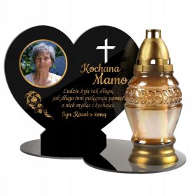  Baza cu dedicatie lumanare piatra funerara FOTO