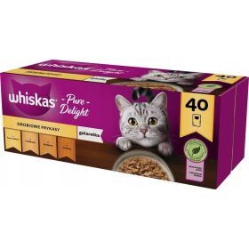  WHISKAS 40x85G ALIMENTE DE PĂRĂRE ÎN JELEU