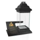Suport Personalizat pentru Lampion de Cimitir din Metal Negru