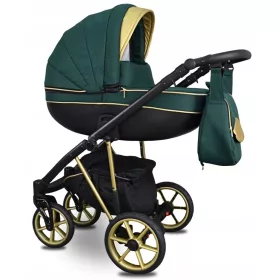    Babe boss carucior adanc Fabero carucior bebelus negru auriu bleumarin verde grafit