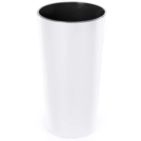    Ghiveci lamela 25 cm x 25 x 47 cm diametru 25 cm plastic alb