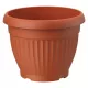  Form-ghiveci din plastic 40 cm x 40 x 31 cm diametru 40 cm plastic nuante de portocaliu