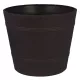  Form-ghiveci din plastic 42 cm x 42 x 35,5 cm diametru 42 cm plastic nuante de maro si bej