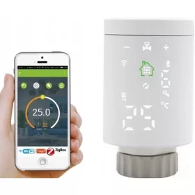 Cap termostatic Tuya TER1 ZigBee cu trei adaptoare
