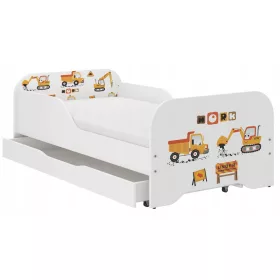  Wooden Toys pat MIKI 74 x 144 cm Alb