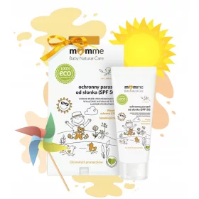   Crem Protector pentru Copii MomMe, SPF 50, 50ml - Potrivit de la Prima Zi de Viață