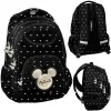 OUTLET BeUniq Paso – Rucsac școlar Minnie Mouse cu mai multe compartimente, lipsește pandantivul de pe tragătorul de fermoar