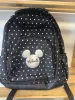 OUTLET BeUniq Paso – Rucsac școlar Minnie Mouse cu mai multe compartimente, lipsește pandantivul de pe tragătorul de fermoar