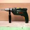 Burghiu cu ciocan Bosch pentru copii cu gaurire sonora si rotativa + casca galbena Klein