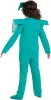 Set costum Minecraft, deghizare, costum de carnaval armura diamant 109-126 cm (4-6 ani) + kg armă Târnăcop 41 cm