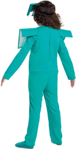 Set costum Minecraft, deghizare, costum de carnaval armura diamant 109-126 cm (4-6 ani) + kg armă Târnăcop 41 cm